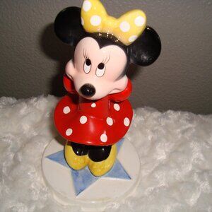 Vintage 90’s Minnie Mouse Ceramic Figurine Collectible Schmid Walt Disney Co